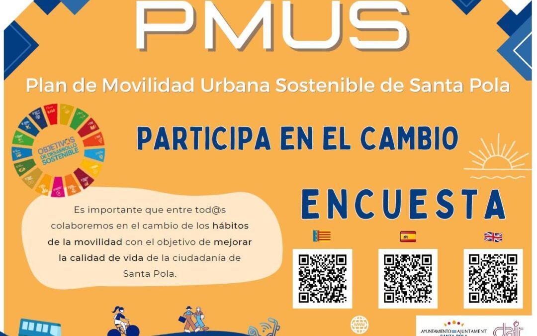 Participa en la encuesta sobre el Plan de Movilidad Urbana Sostenible de Santa Pola