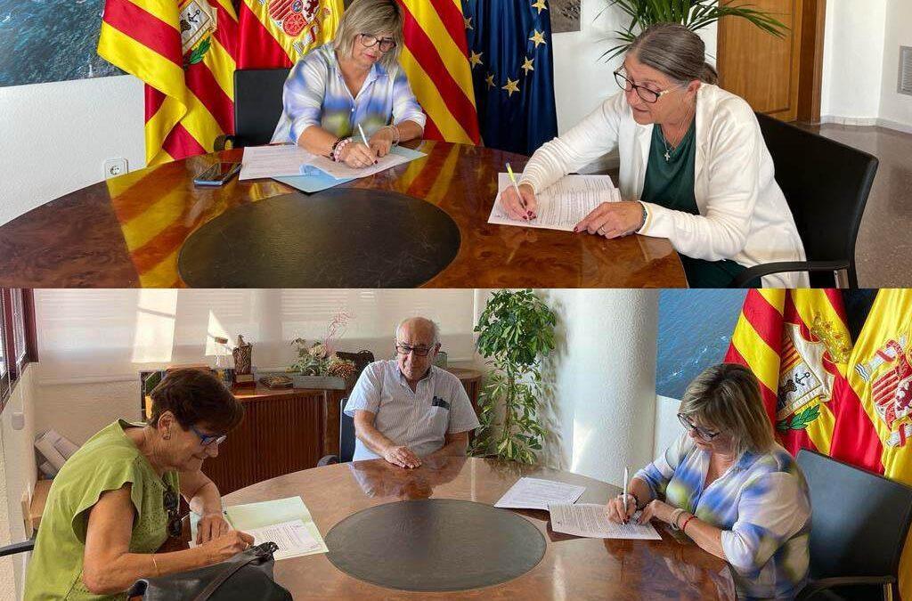 El Ayuntamiento firma nuevos convenios de colaboración con L’Antina y La Constancia