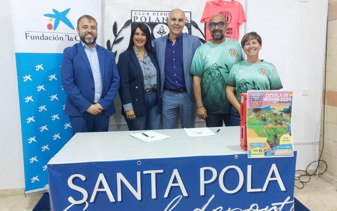 Fundació La Caixa oferix beques a xiquets vulnerables de Santa Pola a través del Club Esportiu Polanens