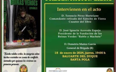 Presentació a Santa Pola del llibre “Boines Verdes espanyols” el pròxim 18 de gener