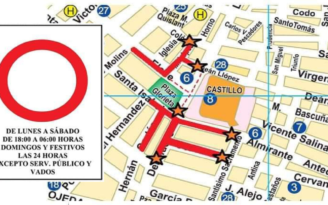Entran en vigor las restricciones al tráfico en el centro de Santa Pola durante el verano