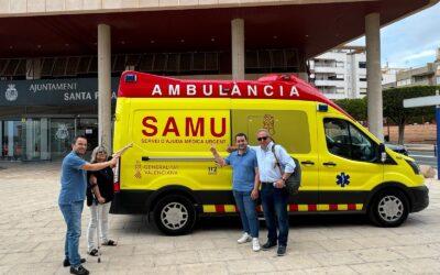 L’ambulància SAMU ha iniciat hui el seu servici d’estiu a Santa Pola