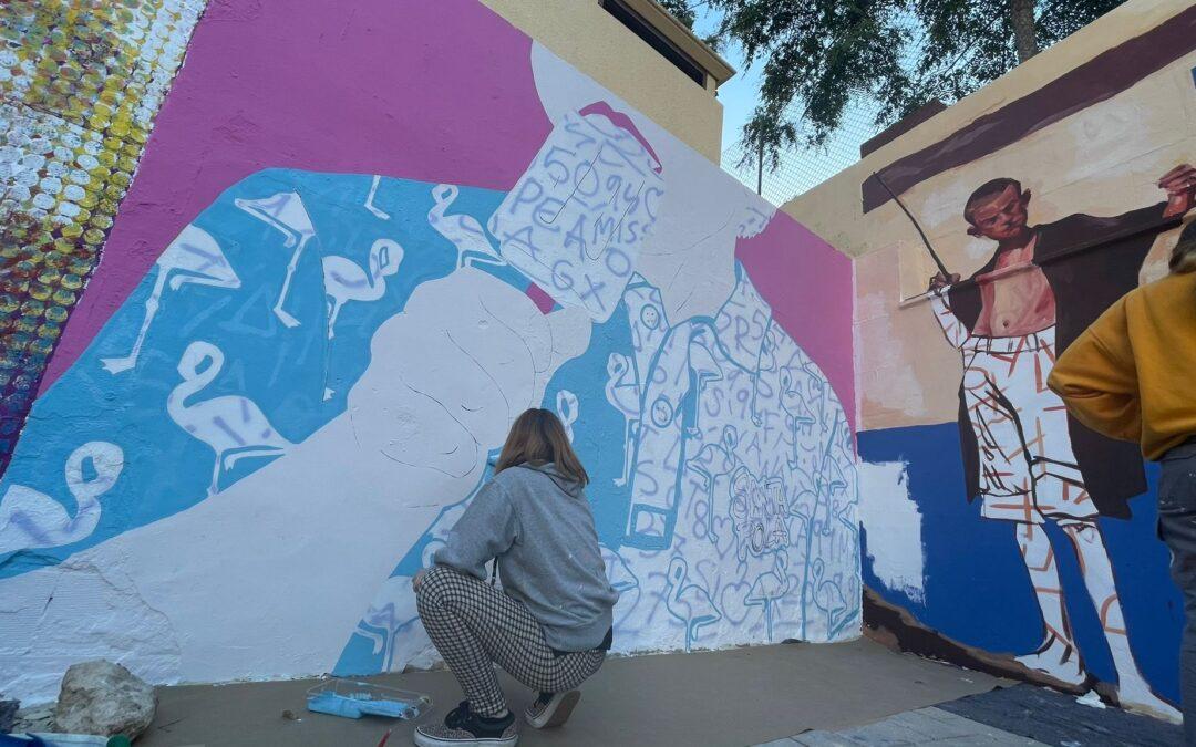 Cinco artistas urbanos pintarán murales en el parque Sorolla este fin de semana en el II RAU Fest Santa Pola