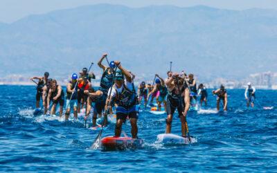 Santa Pola celebra una histórica quinta  edición del World SUP Festival con récord de  participación y espectáculo internacional