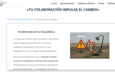 El Ayuntamiento lanza una encuesta a los ciudadanos para mejorar la comunicación de incidencias en la vía pública