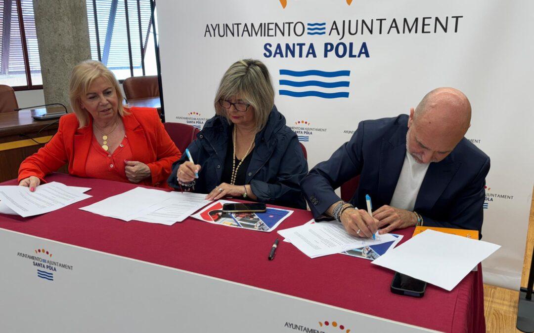 El Instituto Valenciano de Servicios Sociales, el Centro Especial de Empleo SAU y el Ayuntamiento de Santa Pola firman un convenio para fomentar el empleo de las personas con discapacidad