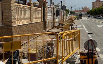 El Ayuntamiento invierte 280.000 euros para renovar la red de agua potable en Playa Lisa y Tamarit