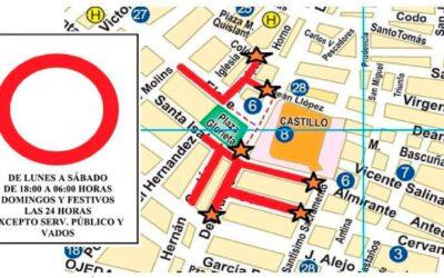 Desde el 15 de junio, horario de verano para el tráfico en el centro de Santa Pola