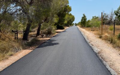 Millores en l’asfaltat de la carretera del far de Santa Pola