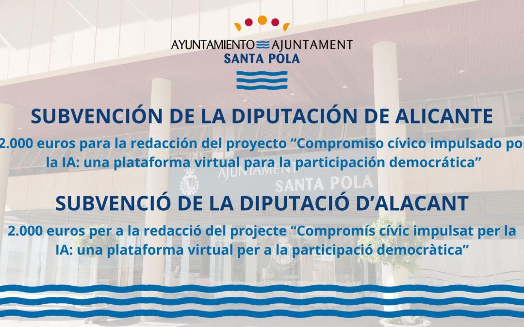 Subvenció de la Diputació d’Alacant per a projectes europeus