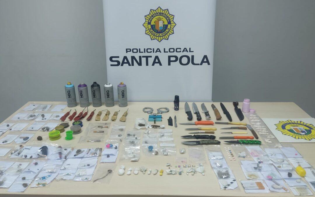 La Policía Local de Santa Pola realiza 150 incautaciones durante las fiestas patronales