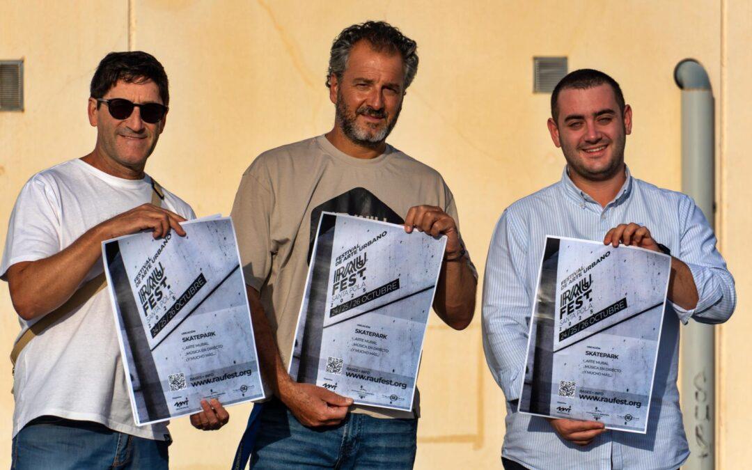 Seis artistas urbanos plasmarán sus obras en los muros del Skate Park durante el RAU Fest 2025
