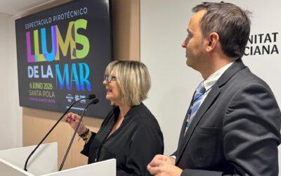 El festival “Llums de la Mar” dará la bienvenida al verano en Santa Pola con un gran espectáculo pirotécnico