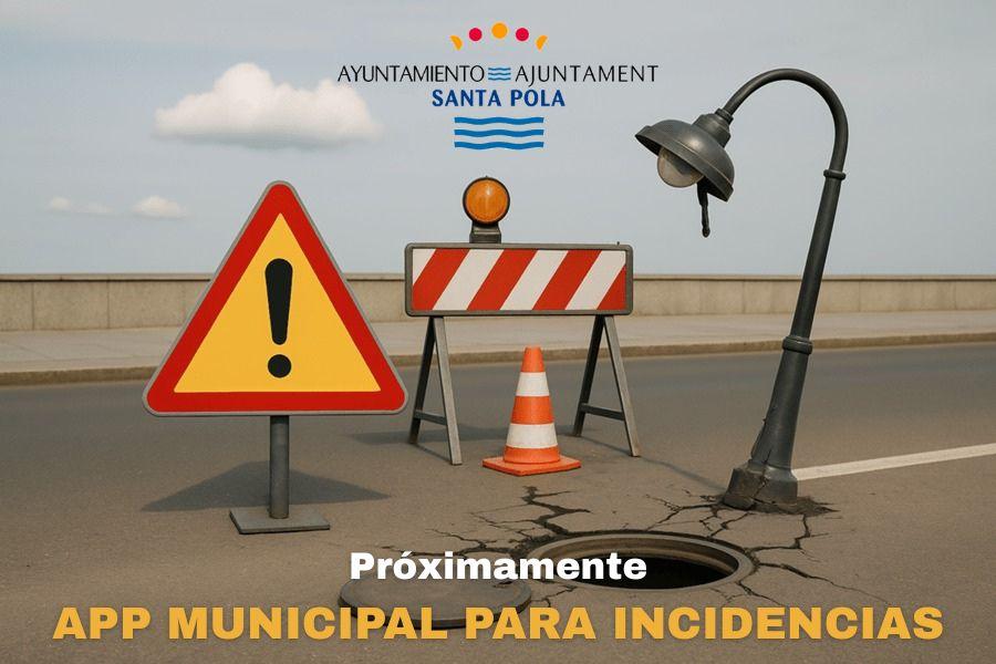 Santa Pola adjudica el desarrollo de la app municipal para comunicar incidencias en la vía pública