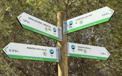 Renovada toda la señalética y paneles informativos de la Sierra de Santa Pola