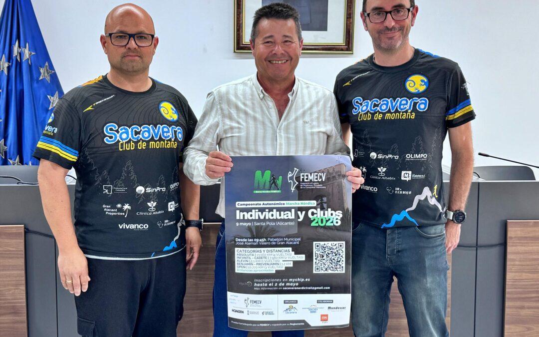 Gran Alacant acoge el Campeonato Autonómico de Marcha Nórdica por la Sierra de Santa Pola