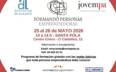 Santa Pola Emprende pone en marcha una nueva edición del curso gratuito “Formando Personas Emprendedoras”