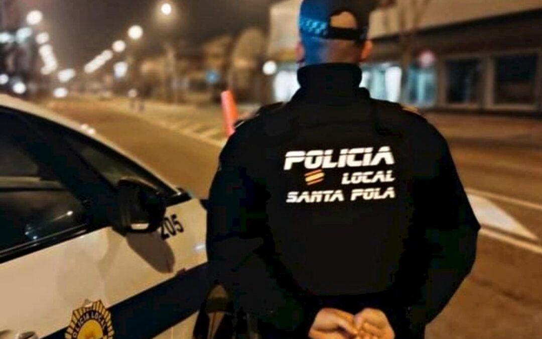 La Policía Local de Santa Pola detiene a un conductor que arrolló gravemente a un agente durante una intervención policial