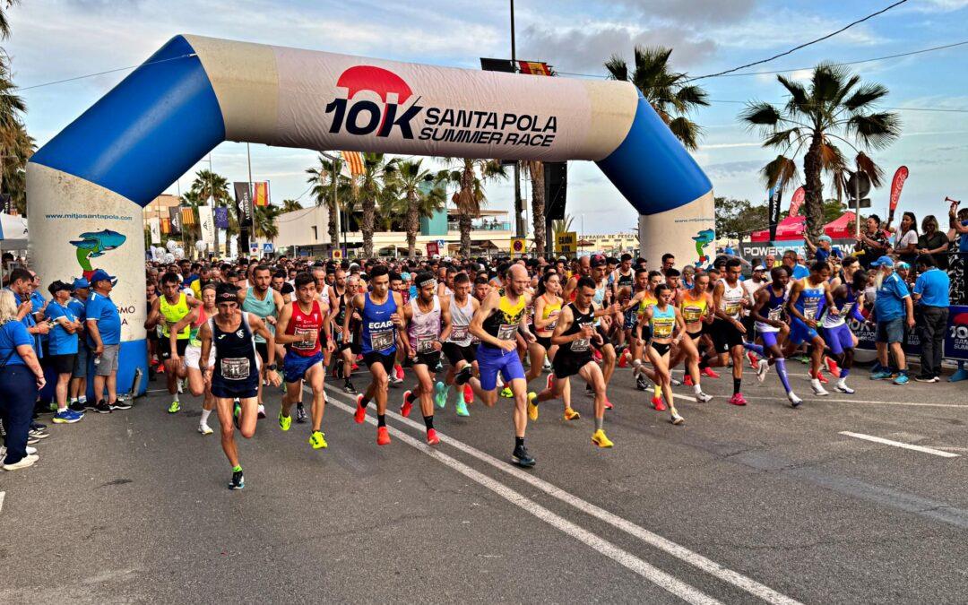 Victor Kipruto y María Ureña ganan la primera edición de la 10k Santa Pola Summer Race