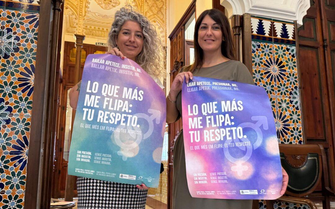 “Lo que más me flipa: tu respeto”: campaña de verano para disfrutar de fiestas libres de violencias machistas