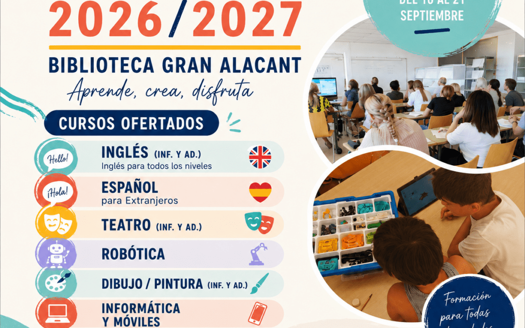 La Biblioteca Internacional de Gran Alacant oferta más de 750 plazas en cursos para todas las edades