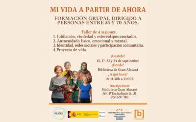 “Mi vida a partir de ahora”: formación en Gran Alacant para personas entre 55 y 70 años